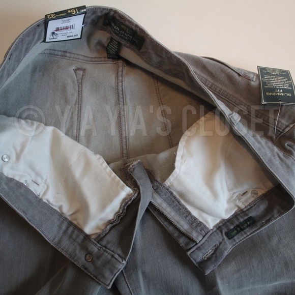 LRL Lauren Ralph Lauren 16W Gray-Wash Straight Heritage Women's Jeans - NEW - Picture 11 of 16